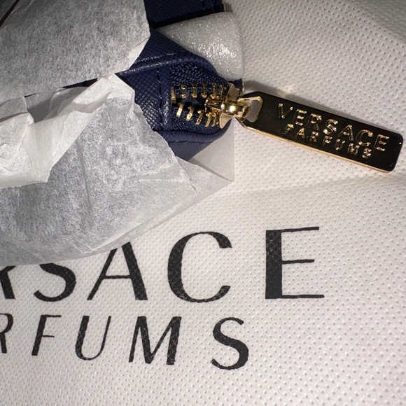 Versace Elegant Navy/Gold Women's Pouch/Clutch - Picture 9 of 11